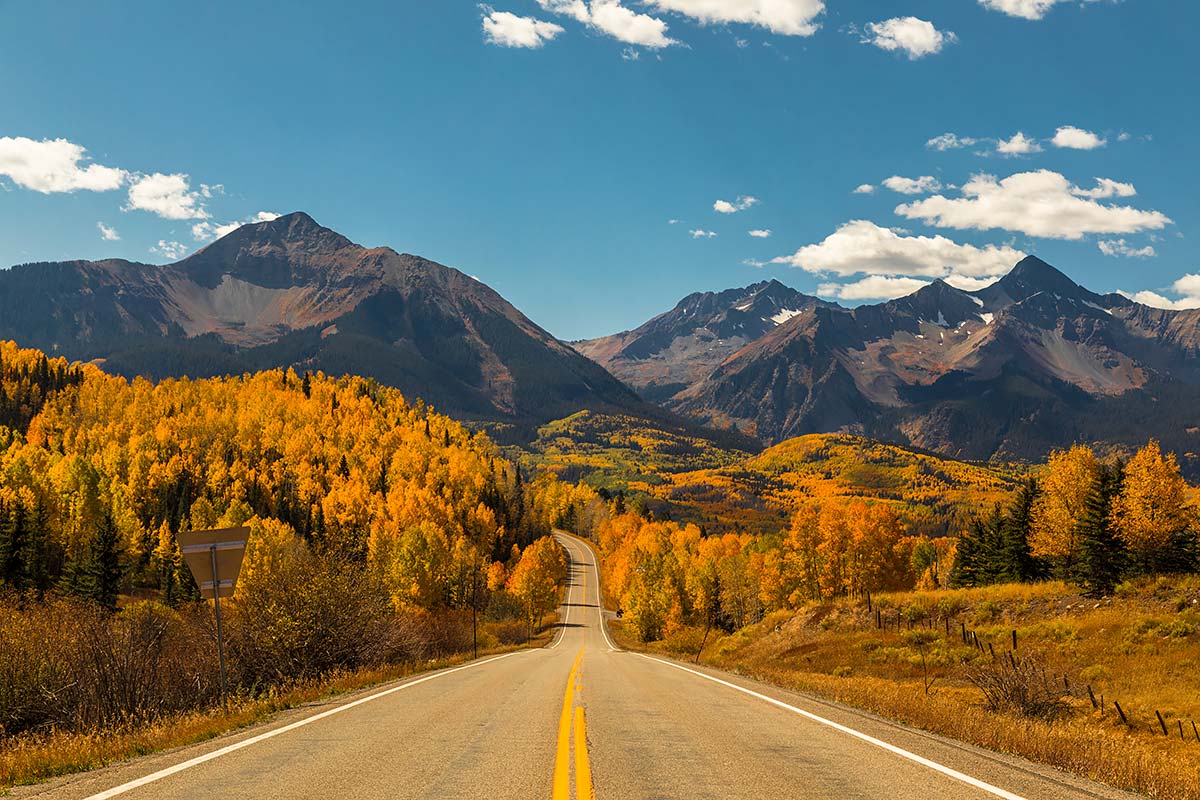Scenic mountain road near Park City and Heber, Utah